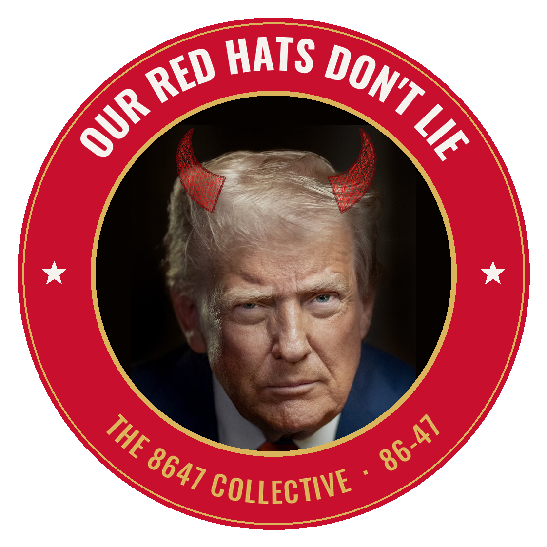 Car magnet: Our red hats don't lie