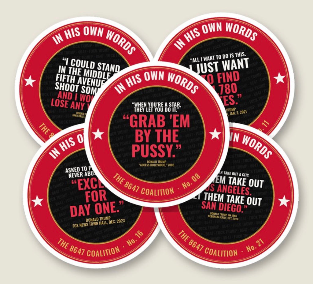 "In his own words" sticker set