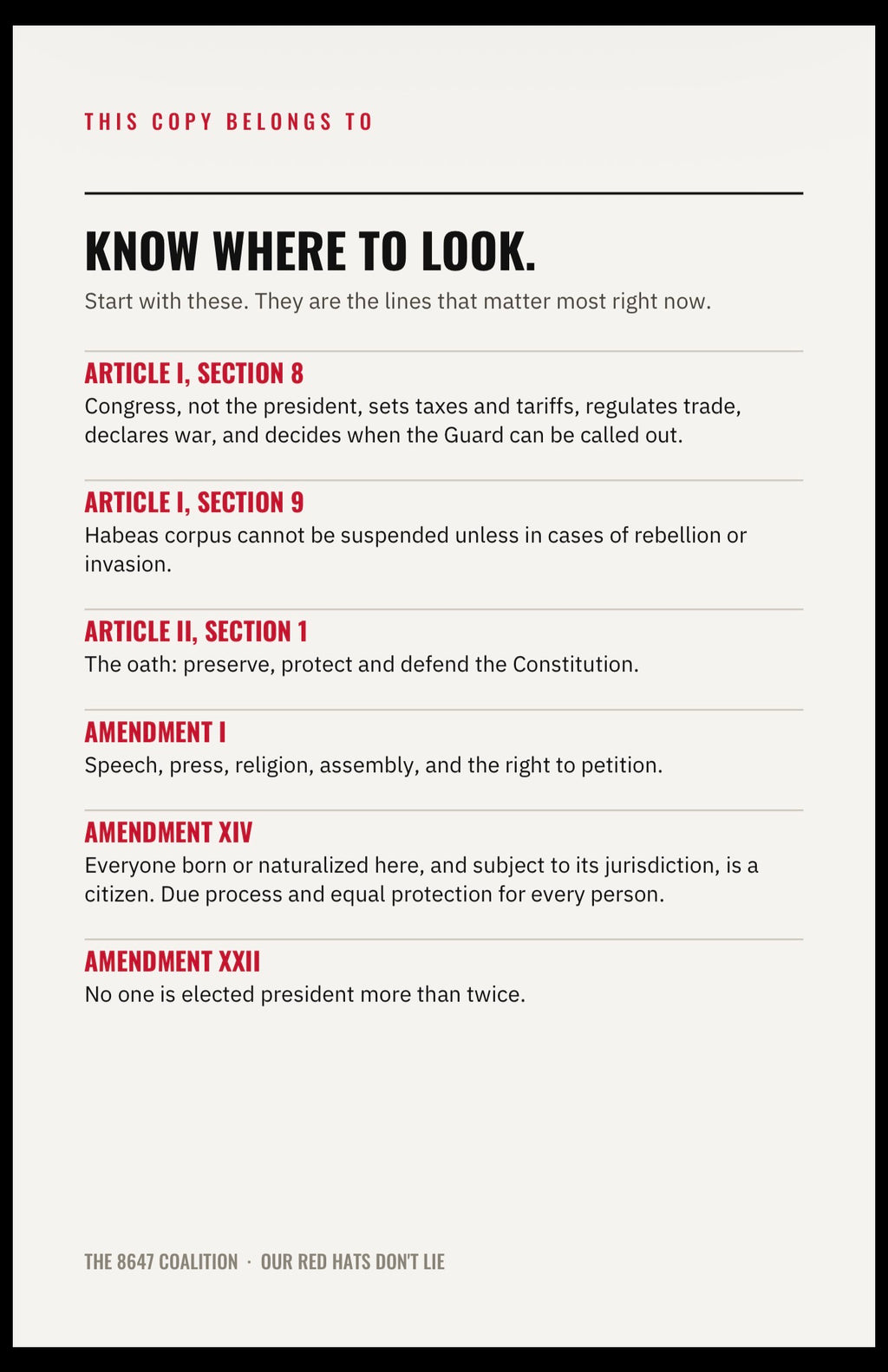 Pocket Constitution